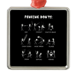 Fencing Gift | I Always Win All Match Metal Ornament