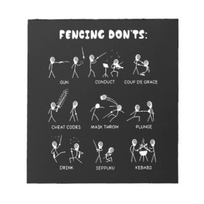 Fencing Gift | I Always Win All Match Notepad