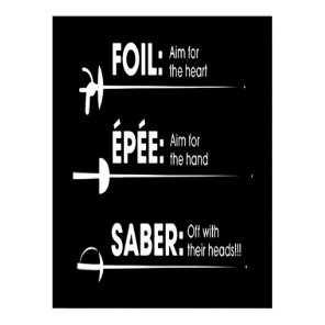 Fencing Gift | I Always Win All Match Poster
