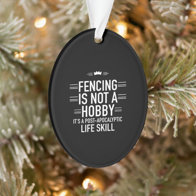 Fencing hobby gifts ornament (Tree)