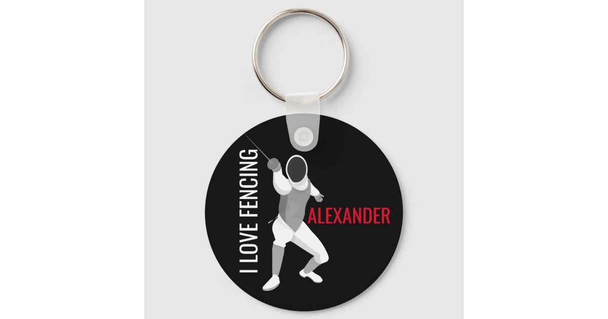 Fencing Keychain Zazzle