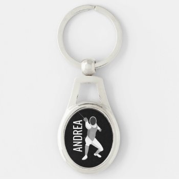 Fencing Keychain by Suburbanantosocial_P at Zazzle