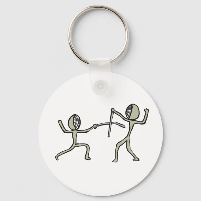 Fencing Keychain (Front)