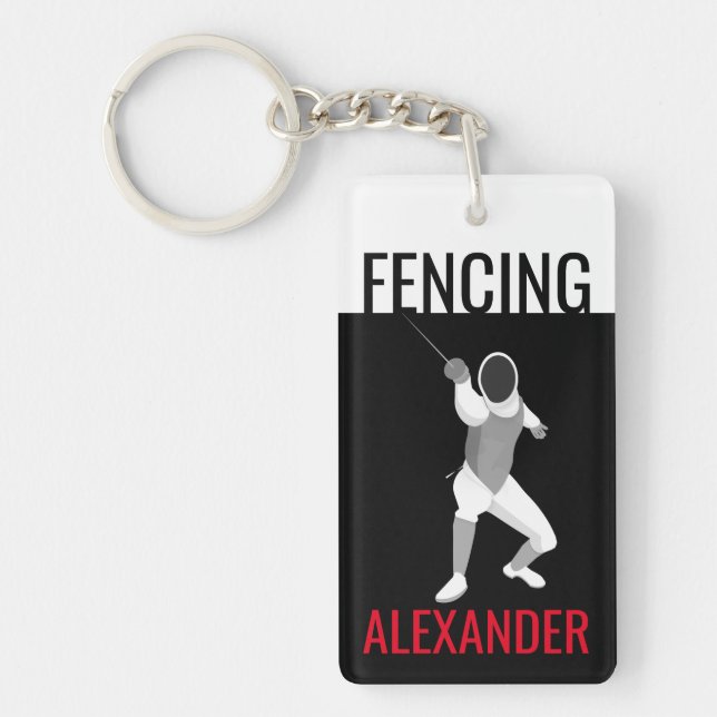 Fencing Keychain (Front)