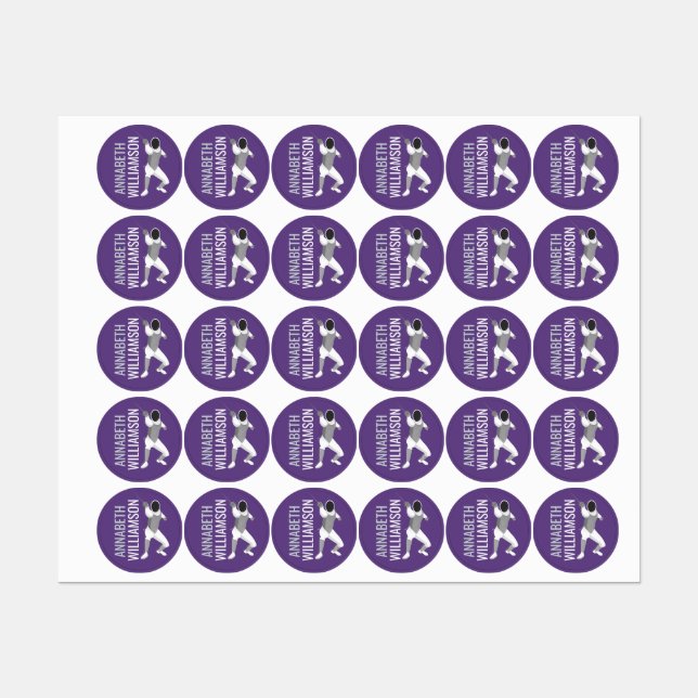 Fencing Kids' Labels (Sheet)