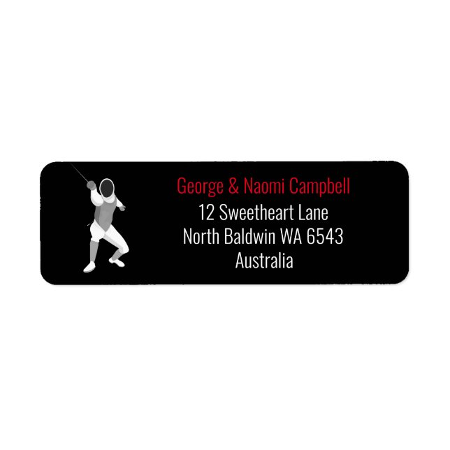 Fencing Label (Front)