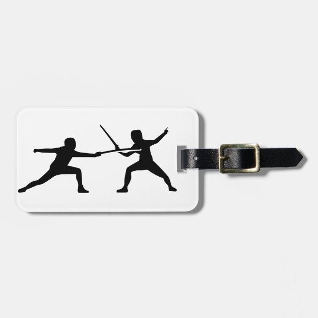 Fencing Luggage Tag (Front Horizontal)