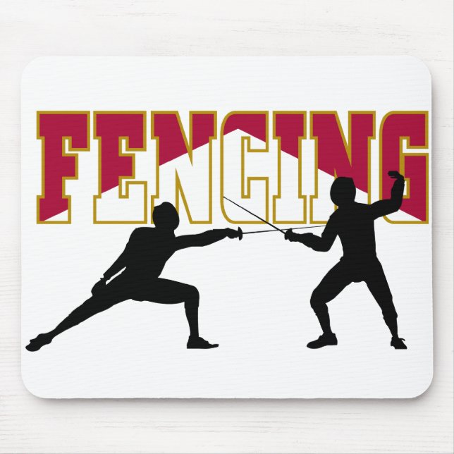 Fencing Match Mouse Pad (Front)