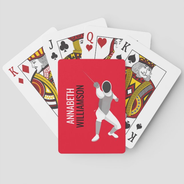 Fencing Poker Cards (Back)
