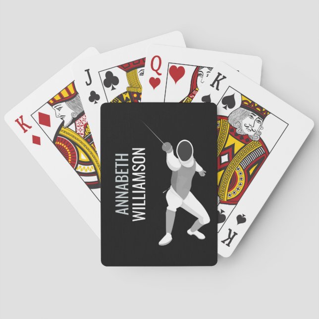Fencing Poker Cards (Back)
