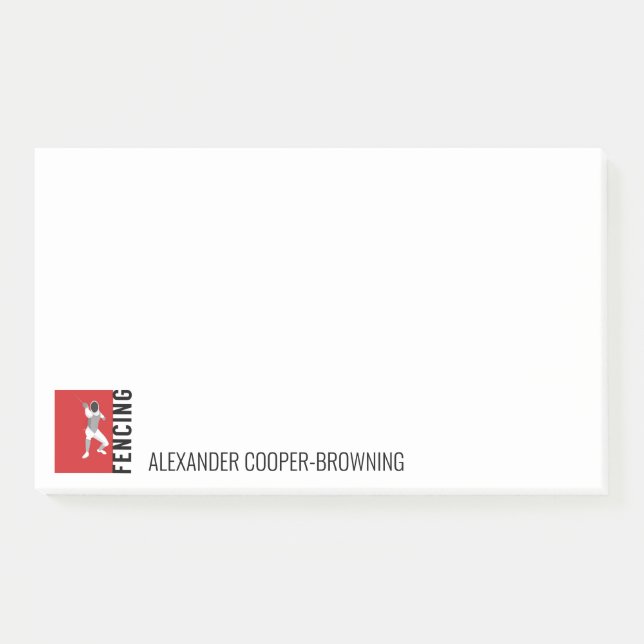 Fencing Post-it Notes (Front)