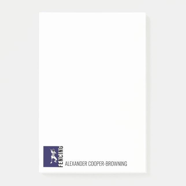 Fencing Post-it Notes (Front)