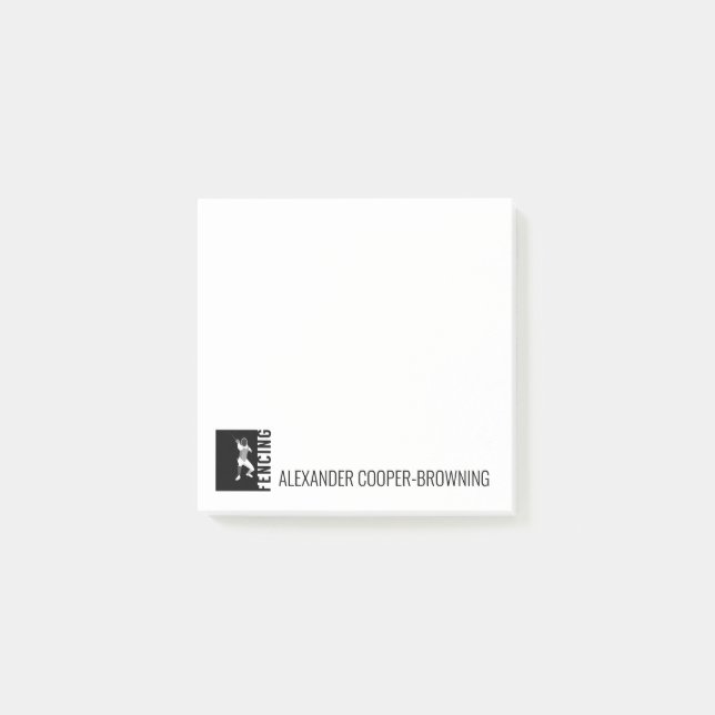 Fencing Post-it Notes (Front)