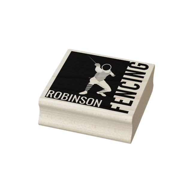 Fencing Rubber Stamp (Stamp)