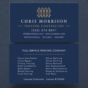 Fencing Service Business Card