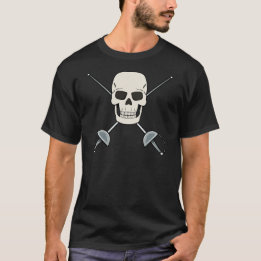 FENCING SKULL T-shirt Design for Men