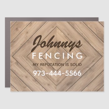 Fencing Slogans Business Cards Car Magnet by MsRenny at Zazzle