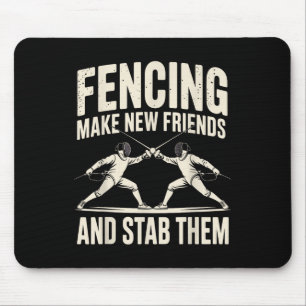 Fencing Sport Novelty For Men Women Fencer Fencing Mouse Pad