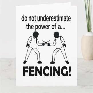 Fencing Sports Birthday Fencing