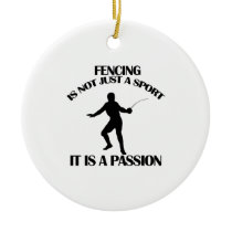 FENCING sports designs Ceramic Ornament FENCING sports designs Ceramic Ornament