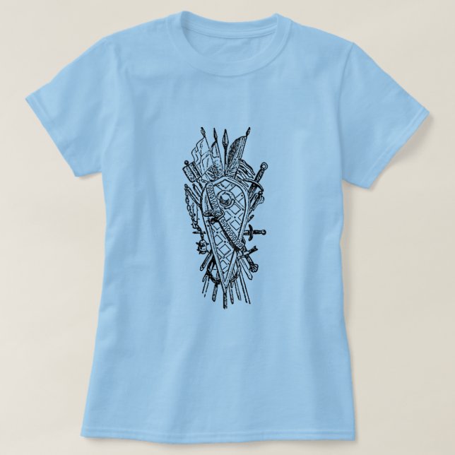 Fencing Sports Logo T-Shirt (Design Front)