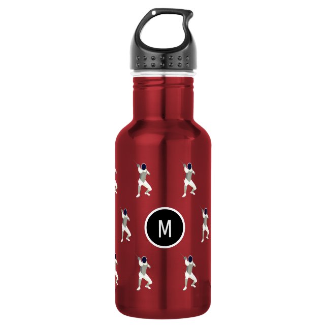 Fencing Stainless Steel Water Bottle (Front)