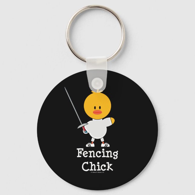 FencingChick Keychain (Front)