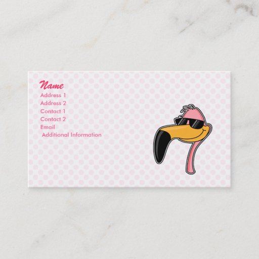 Customizable Fender Flamingo Business Card Templates