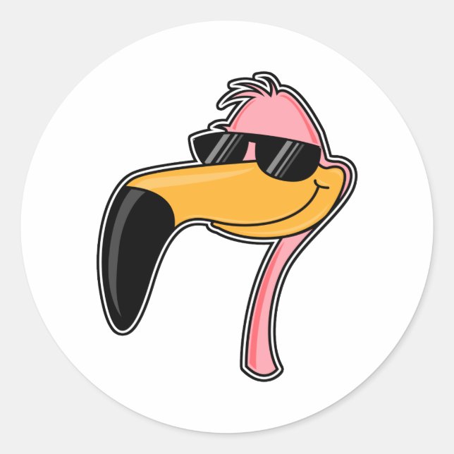 Fender Flamingo Classic Round Sticker (Front)