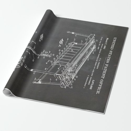 Fender Steel Guitar Patent_ Cute Guitar Lover Gift Wrapping Paper