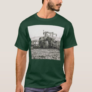 Fendt Tractor Ploughing in The Surrey Hills UK  T-Shirt