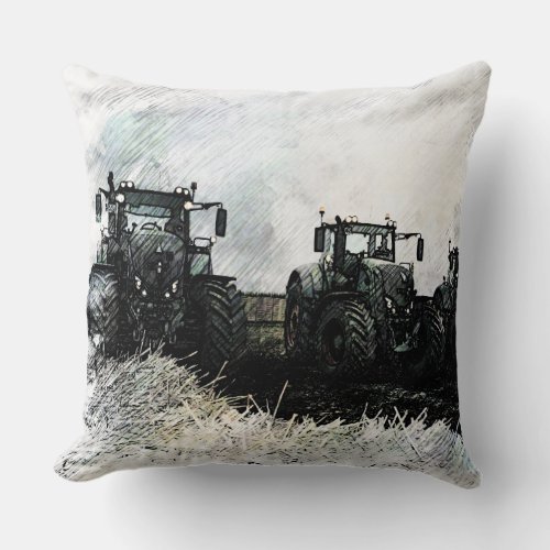 Fendt Tractors Throw Pillow