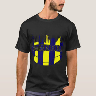 Fenerbahce neighborhood Istanbul Turkey skyline fo T-Shirt