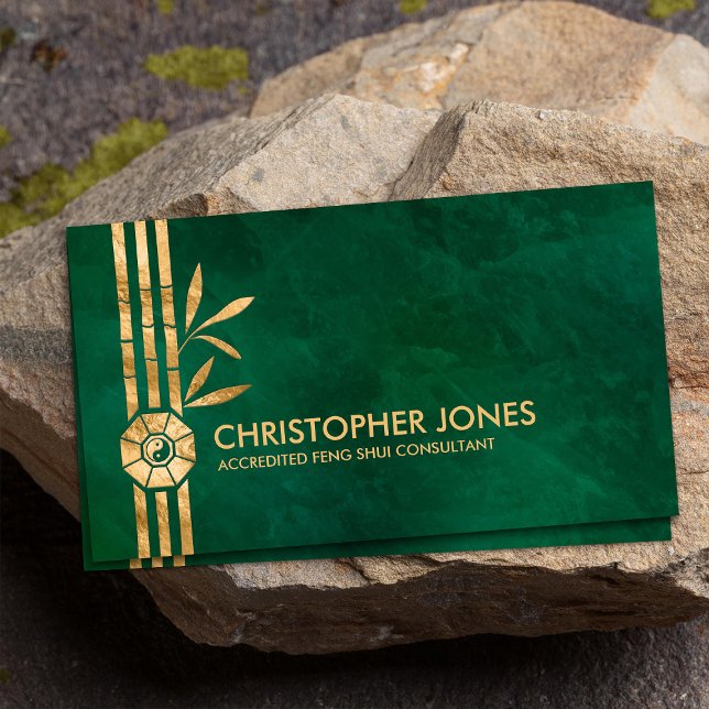 Feng Shui Bagua / Pakua and Lucky bamboo Business Card (Creator Uploaded)