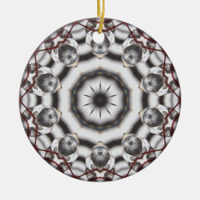 Feng Shui Crystal Kaleidoscope Christmas Ornament (Front)