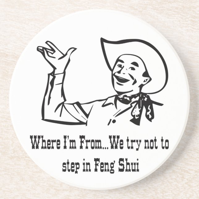 Feng Shui Humorous Coaster (Front)