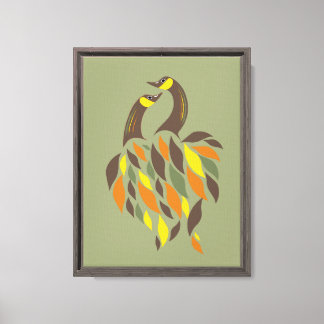 Feng Shui Love Birds – Harmony and Warmth Art Canvas Print