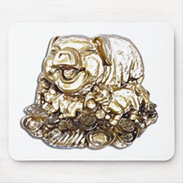 Feng Shui Pig Mouse Pad (Front)