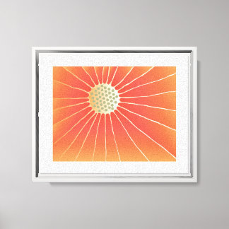 Feng Shui Sun Energy Flower Art Canvas Print