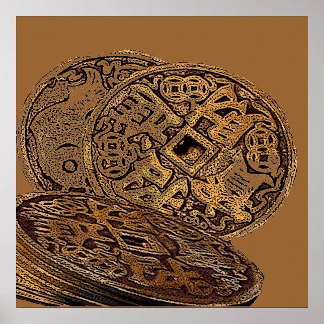 FENG SHUI WEALTH COINS POSTER (Front)