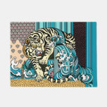Feng Shui White Tiger Doormat at Zazzle