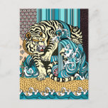 Feng Shui White Tiger Postcard
