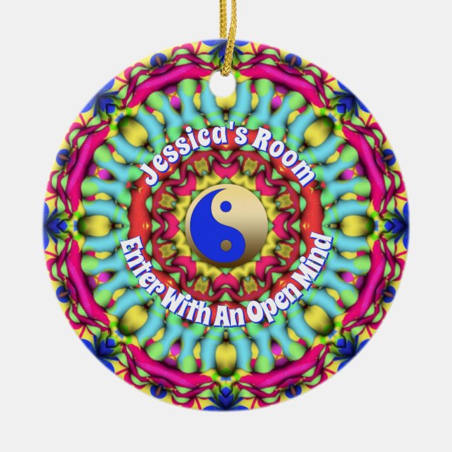 Feng Shui Yin Yang Mandala Room Hanging Ornament (Front)