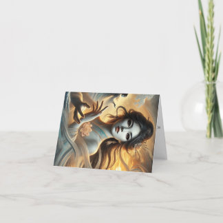 Feng Woman First Name greeting card. Holiday Card
