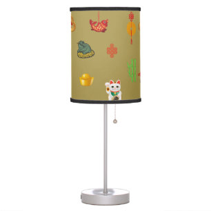 Fengshui Good Luck, Money and Abundance Symbols  Table Lamp