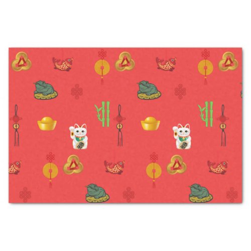 Fengshui Good Luck Money and Abundance Symbols  Tissue Paper