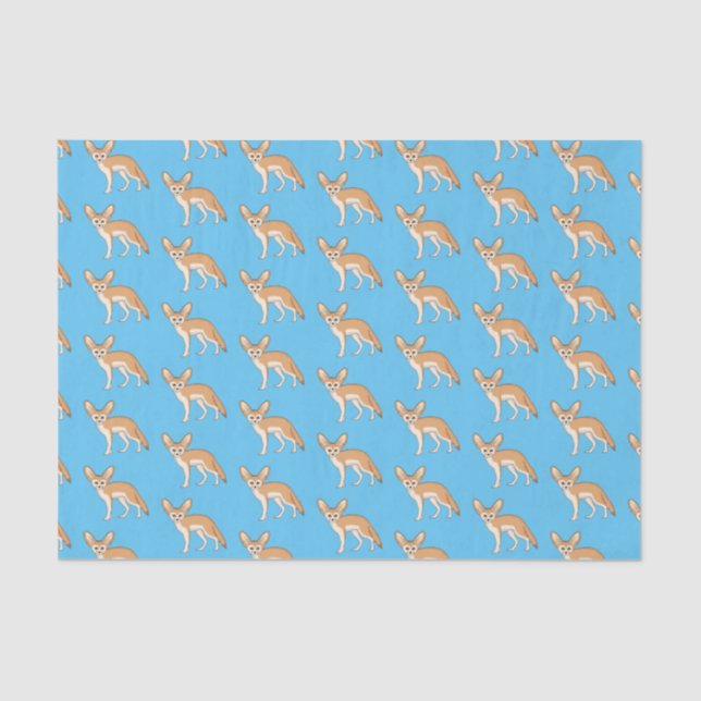 Fennec fox cartoon illustration tissue paper (Front)