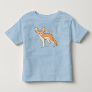Fennec fox cartoon illustration toddler t-shirt
