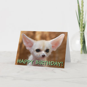 Fennec fox customized card
