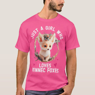 Fennec Fox Cute Fennic Foxes Fenec Animal Fox Love T-Shirt